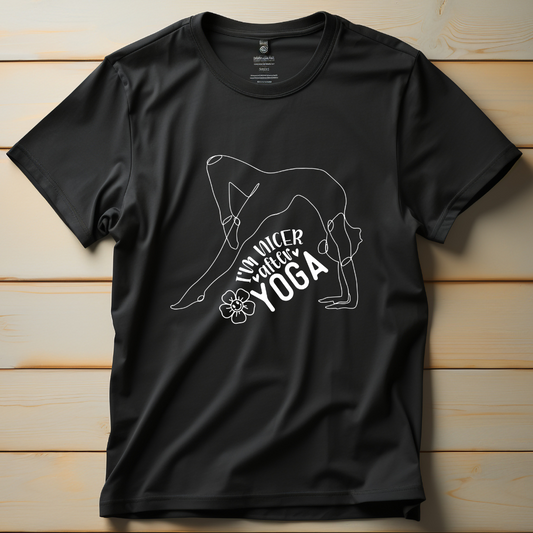 I'm Nicer After Yoga (Black)