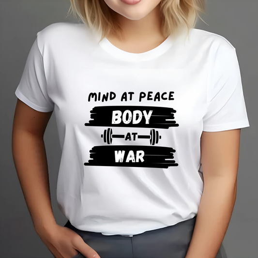 Mind at Peace Body at War (White)