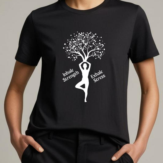 Inhale Strength Exhale Stress (Black)