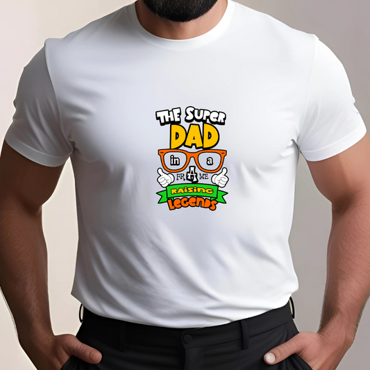 Super Dad in a Frame (White)