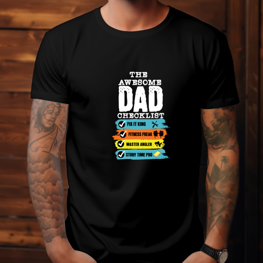 Awesome Dad Checklist (Black)