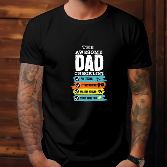 Awesome Dad Checklist (Black)