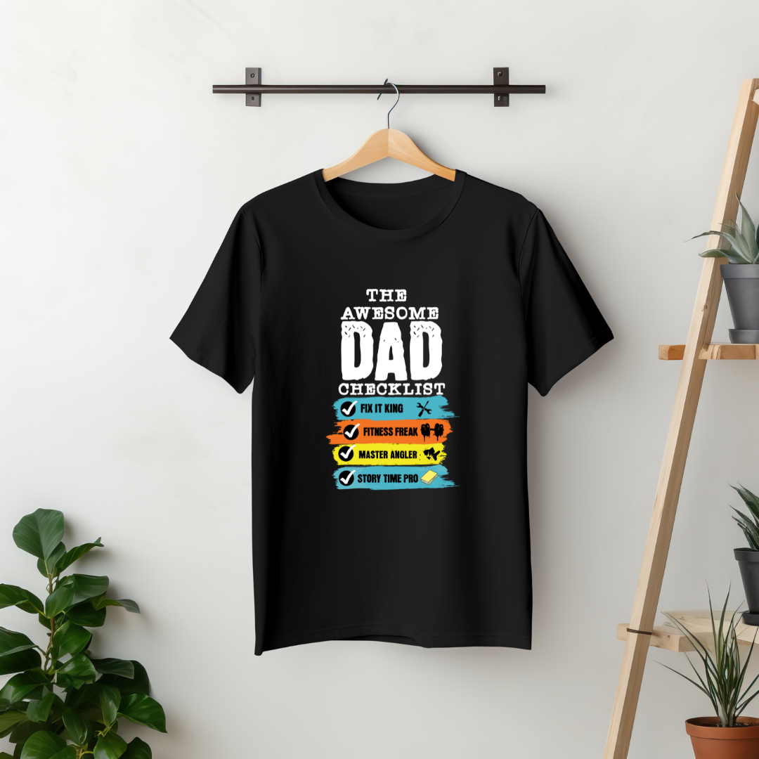 Awesome Dad Checklist (Black)
