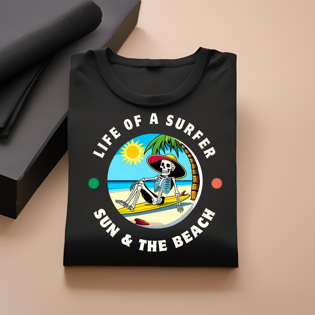 Life of a Surfer (Black) | Men's Fit