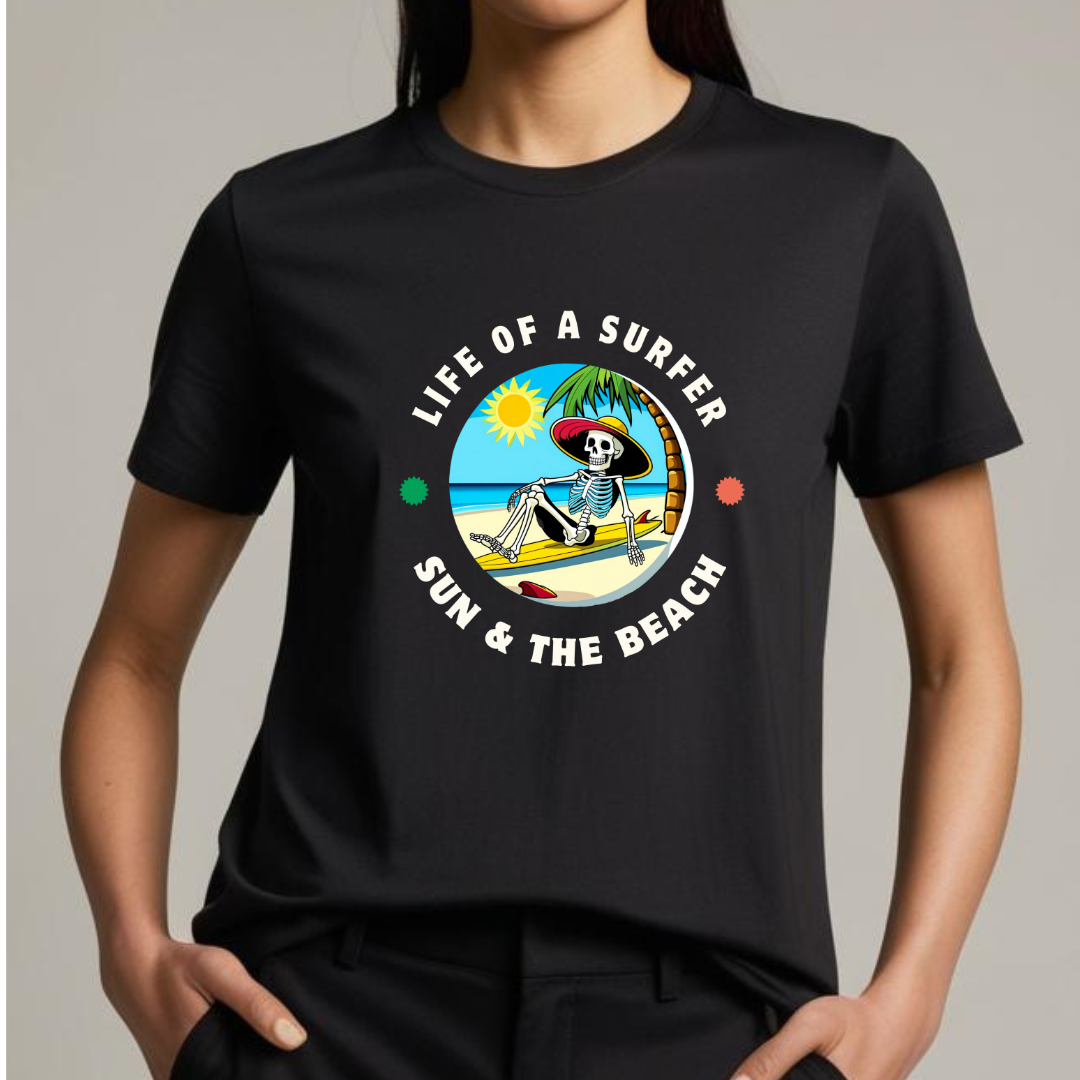 Life of a Surfer (Black) | Women's Fit