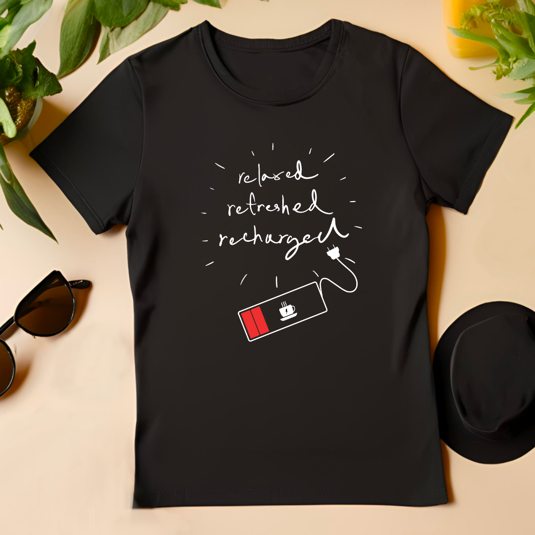 Relaxed Refreshed Recharged (Black) | Men's Fit