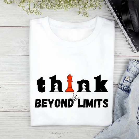 Think Beyond Limits (White) | Men's Fit