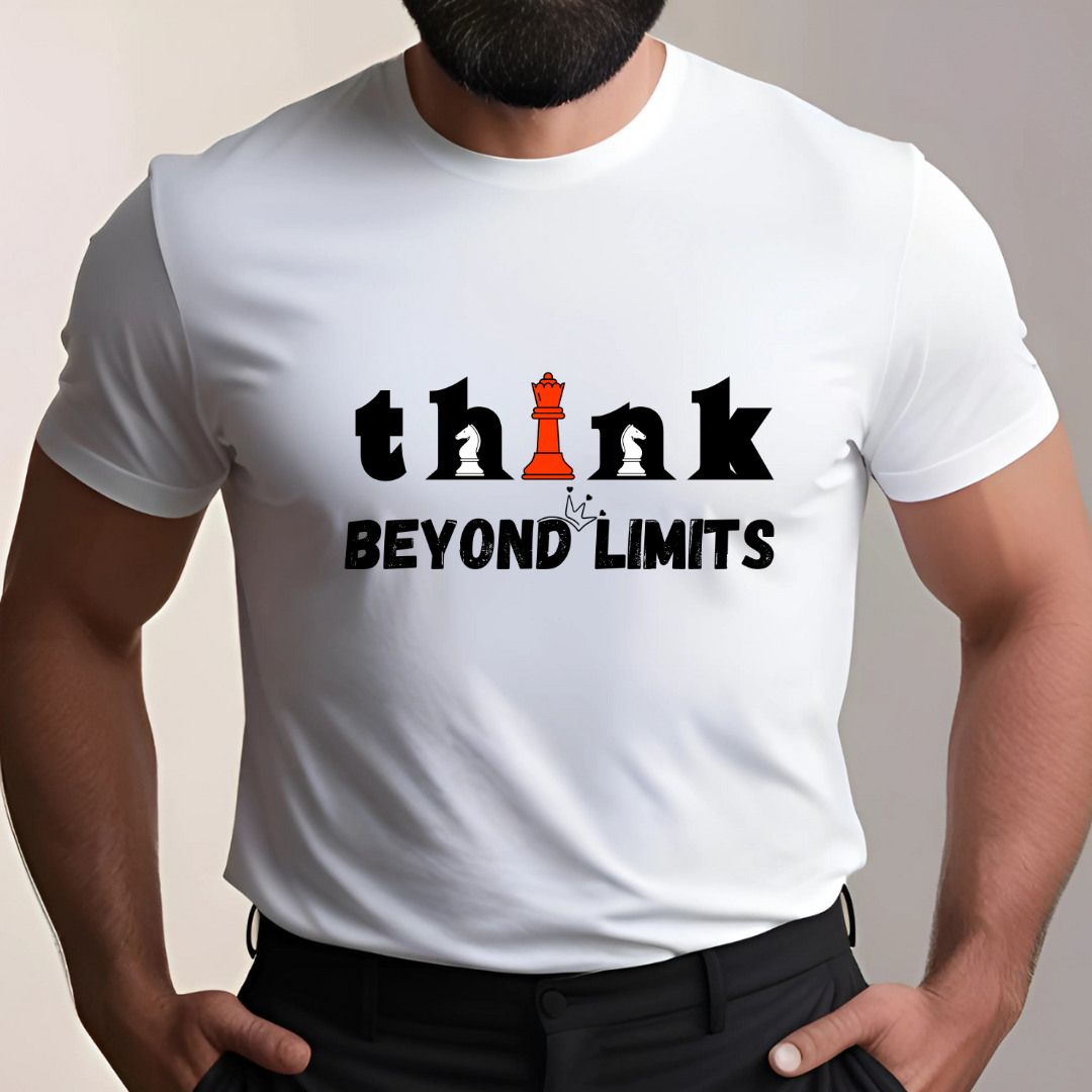 Think Beyond Limits (White) | Men's Fit