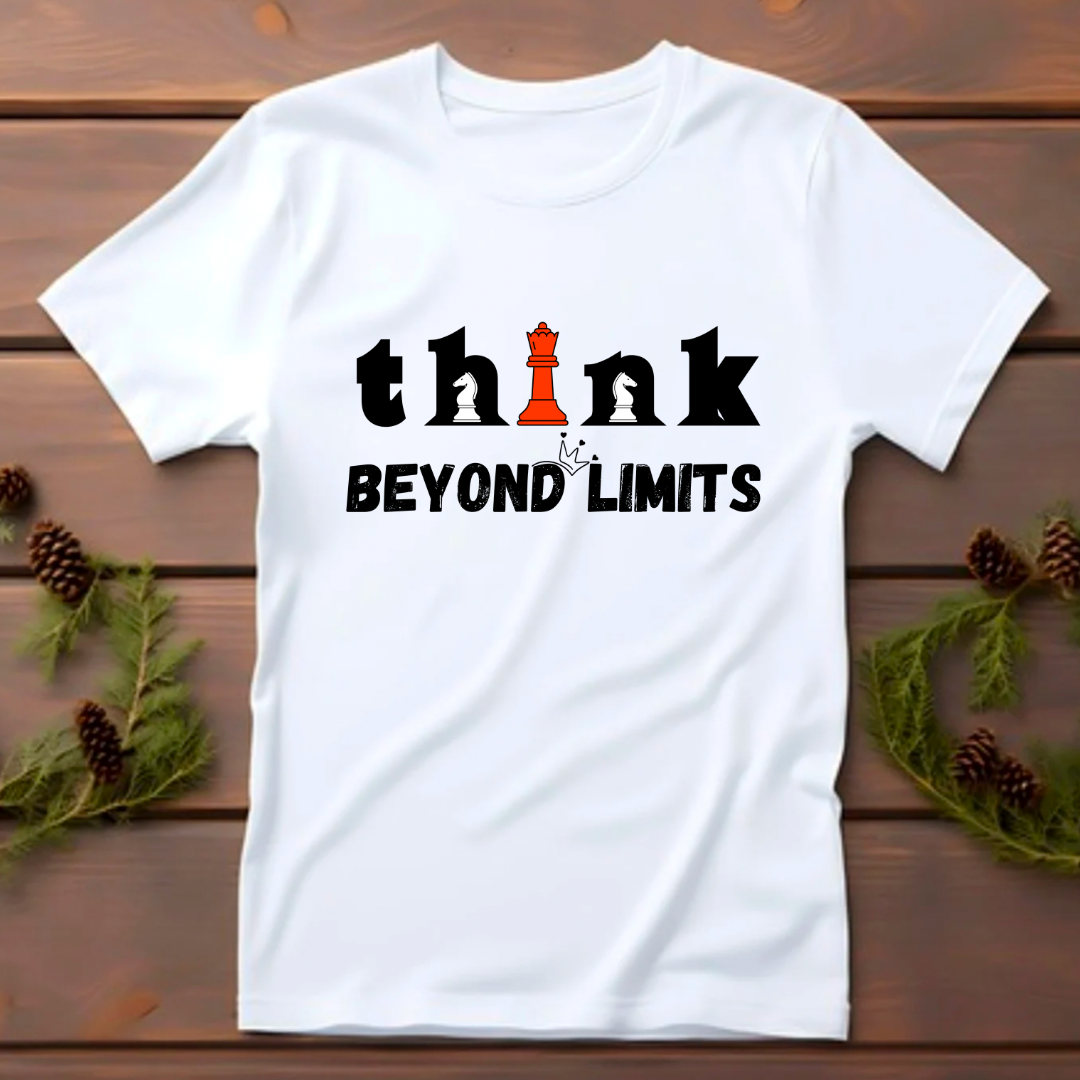 Think Beyond Limits (White) | Men's Fit