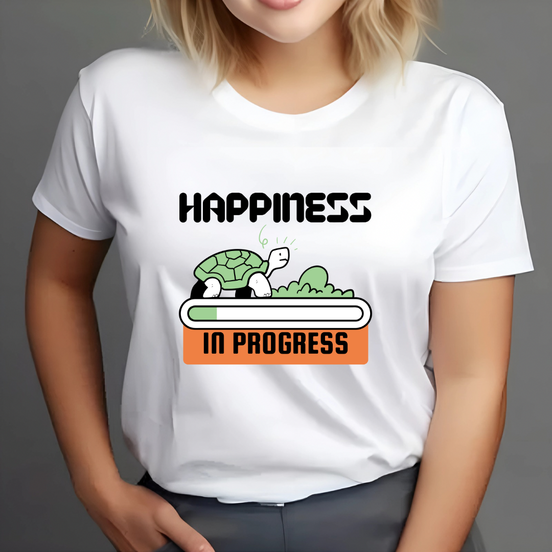 Happiness in Progress (White) | Women's Fit