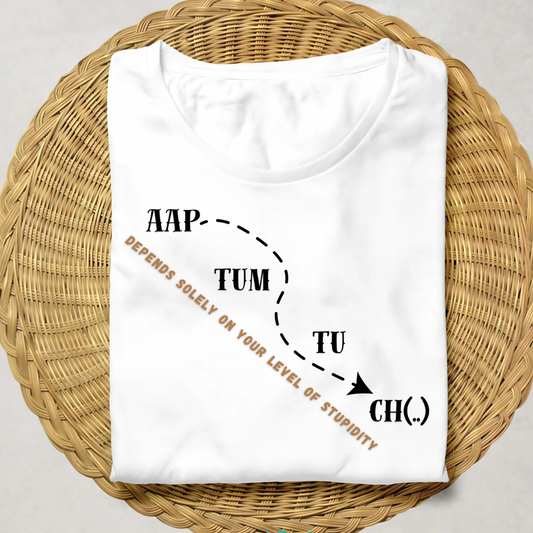 Aap Tum Tu Ch (White) | Women's Fit