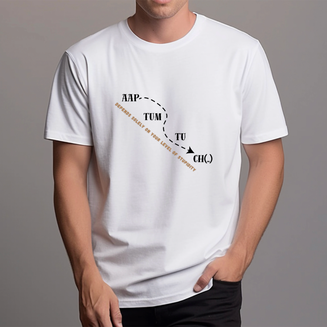 Aap Tum Tu Ch (White) | Men's Fit