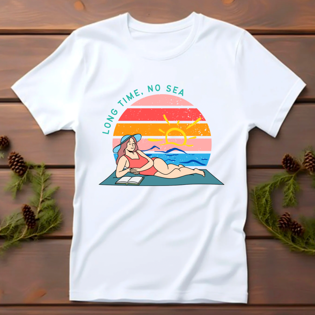 Long Time No Sea (White) | Women's Fit