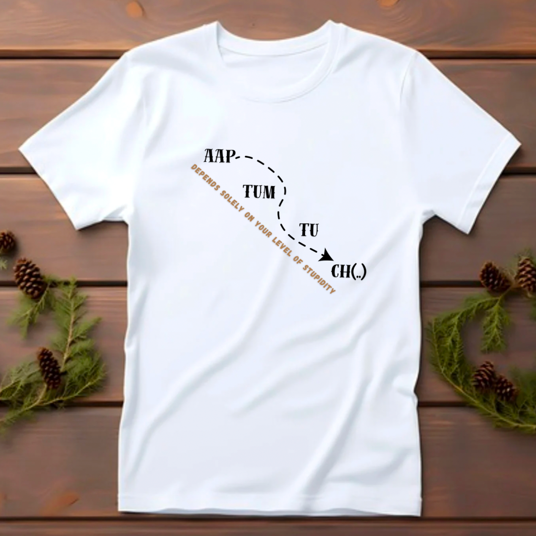 Aap Tum Tu Ch (White) | Men's Fit