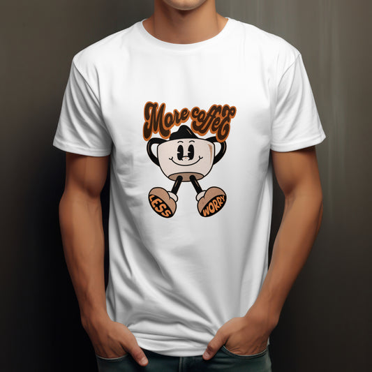 More Coffee Less Worry (White)