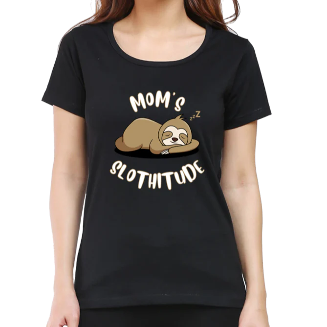 Mom's Slothitude (Black)