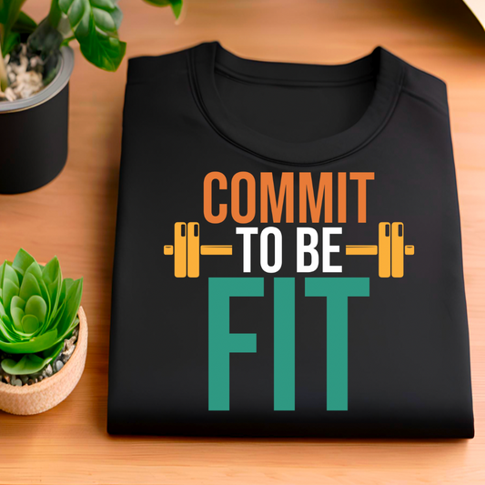 Commit To Be Fit (Black) | Men's Fit