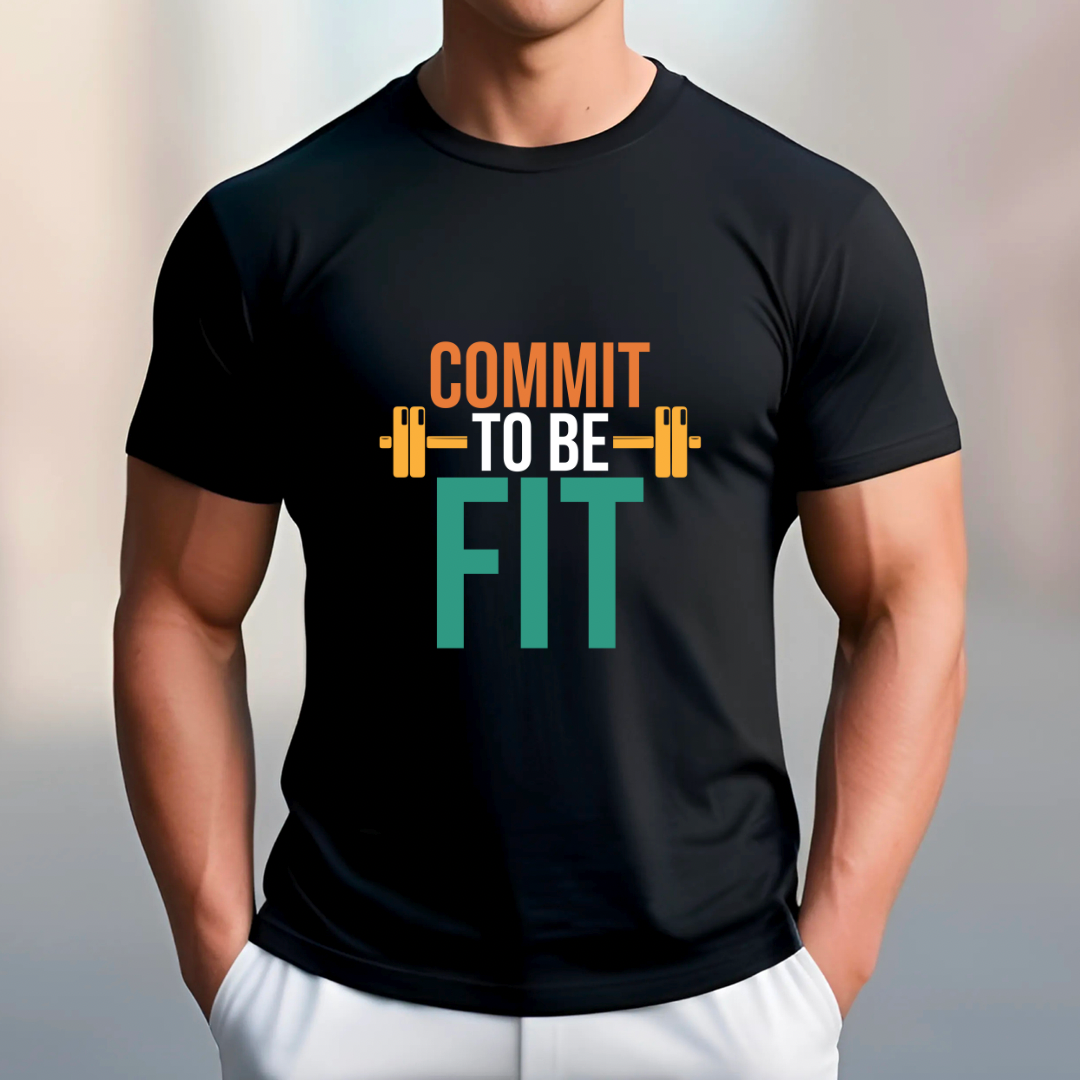 Commit To Be Fit (Black) | Men's Fit