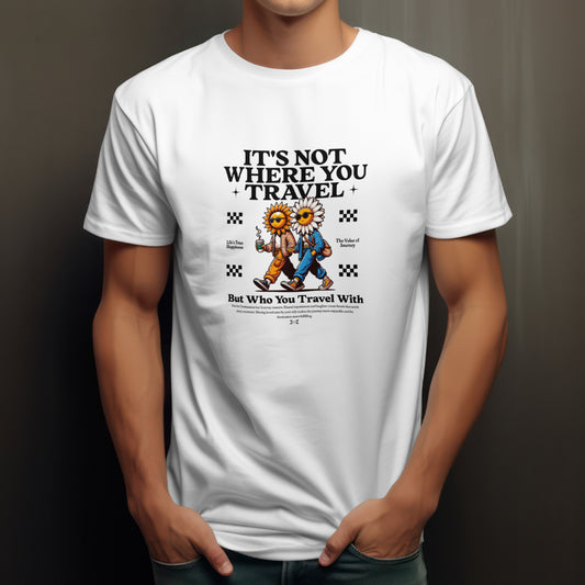 It's Not Where You Travel (White)