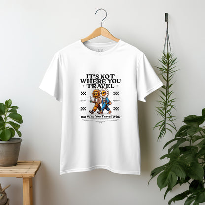 It's Not Where You Travel (White)