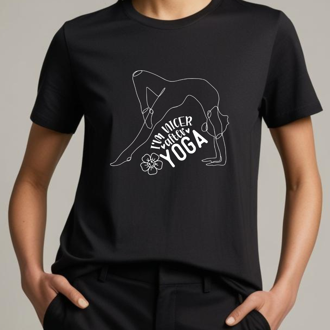 I'm Nicer After Yoga (Black)