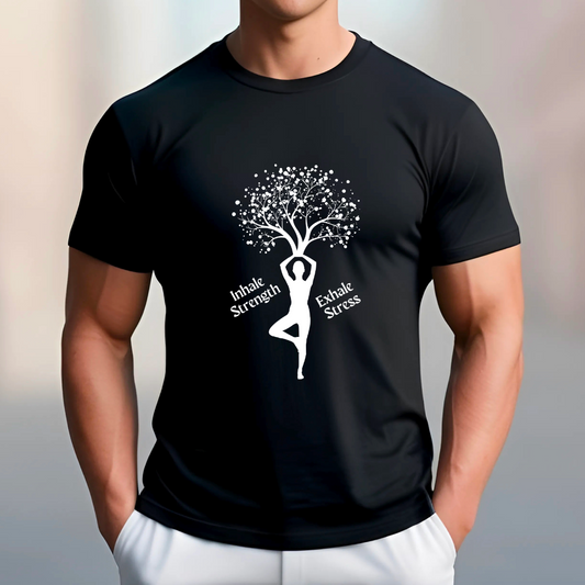 Inhale Strength Exhale Stress (Black)