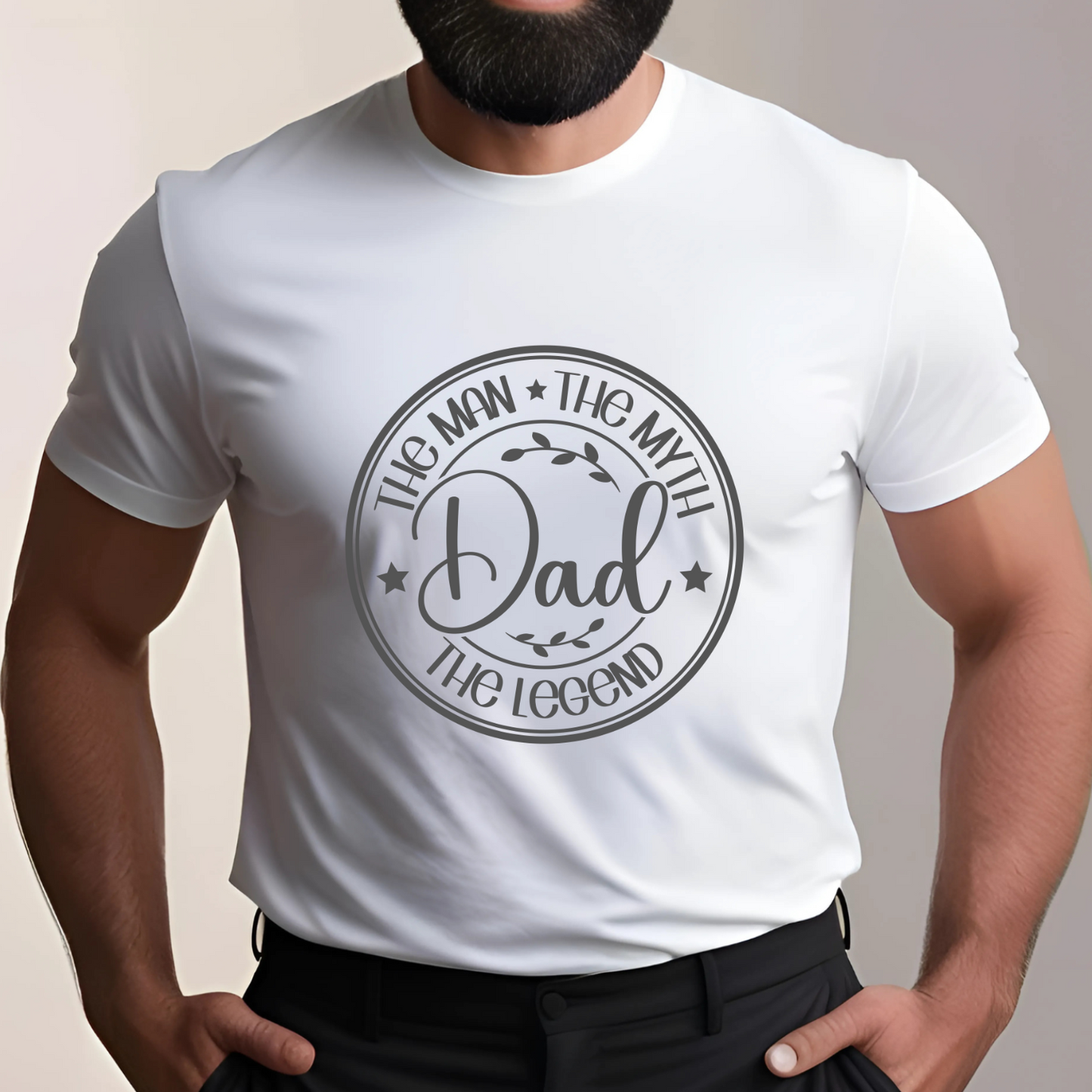 Dad - Man Myth Legend (White)