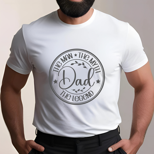 Dad - Man Myth Legend (White)