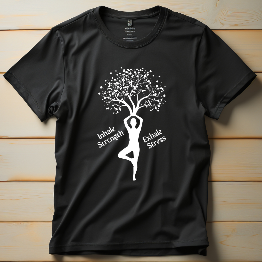 Inhale Strength Exhale Stress (Black)