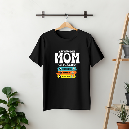 Awesome Mom Checklist (Black)