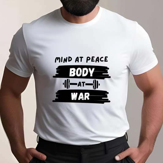 Mind at Peace Body at War (White)