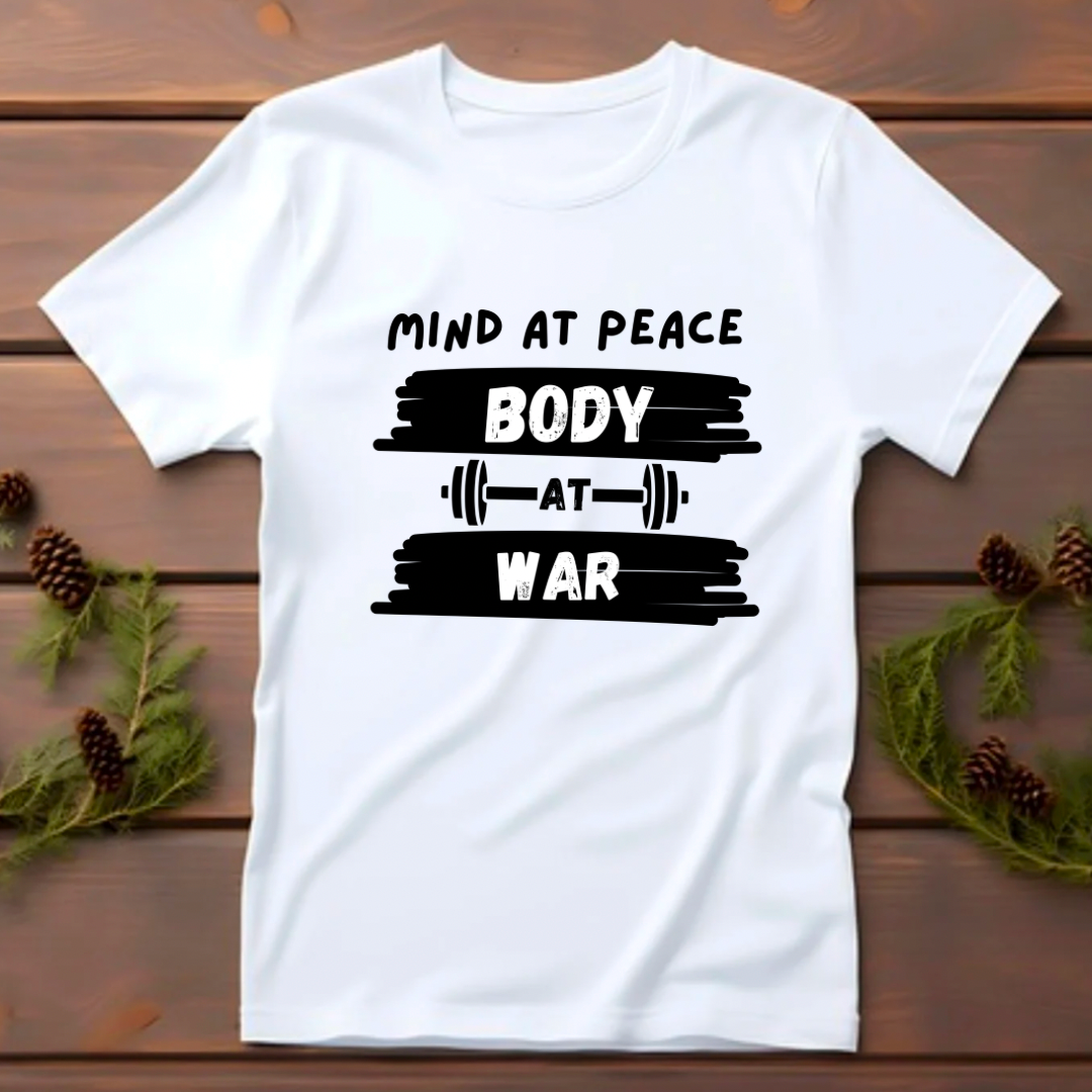 Mind at Peace Body at War (White)