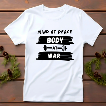Mind at Peace Body at War (White)