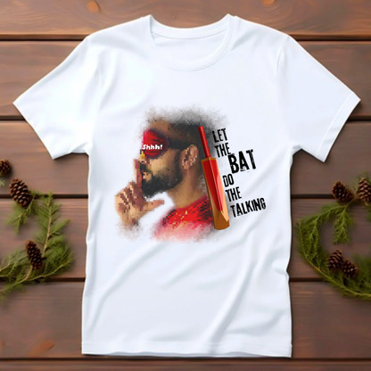 Shhh - Let the Bat Do the Talking (White)