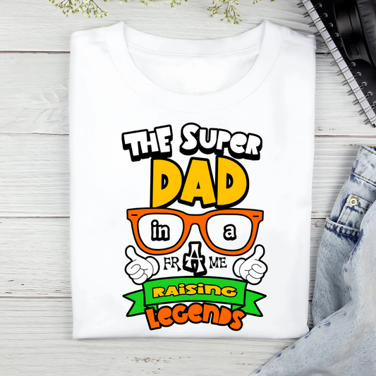 Super Dad in a Frame (White)