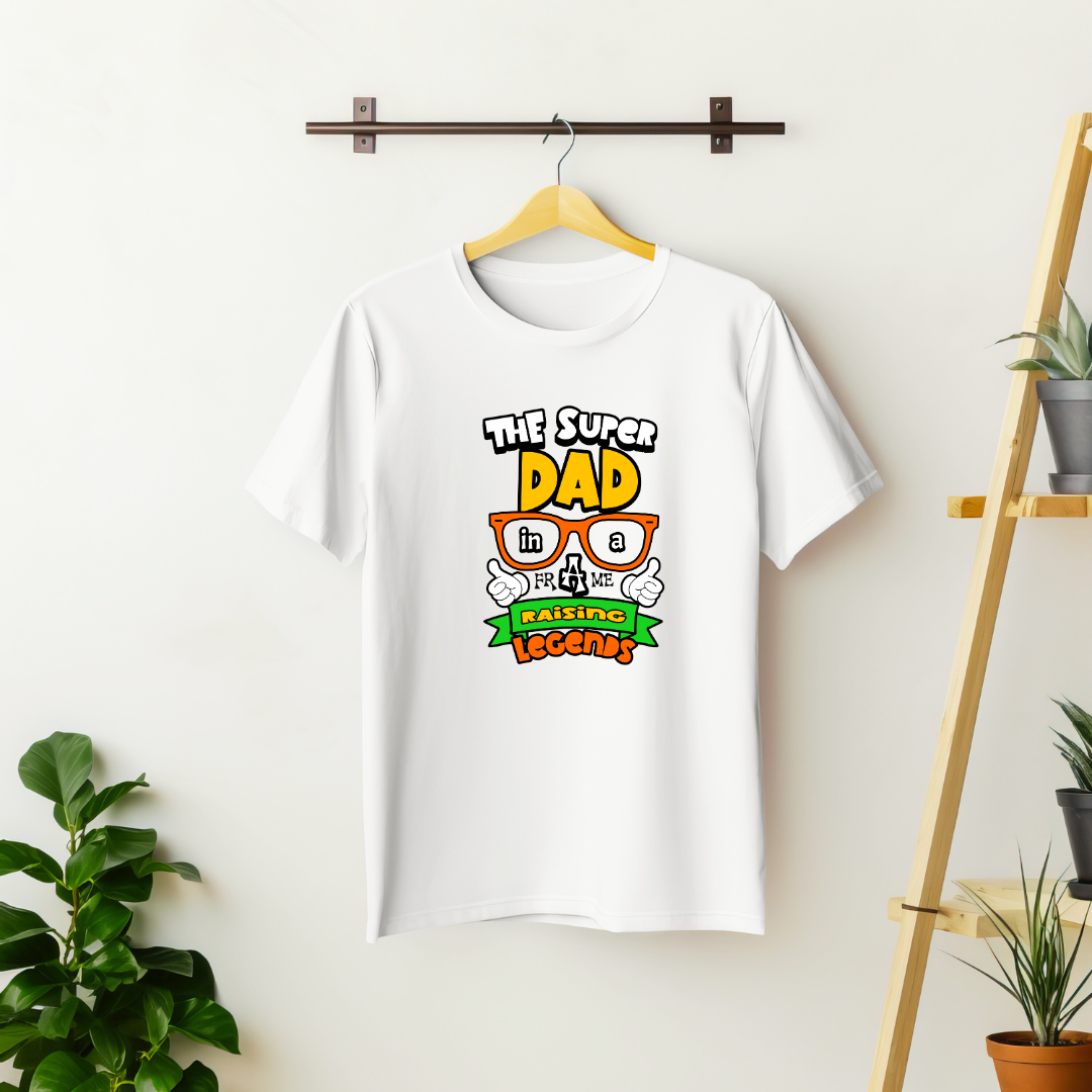 Super Dad in a Frame (White)
