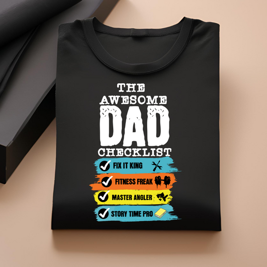 Awesome Dad Checklist (Black)